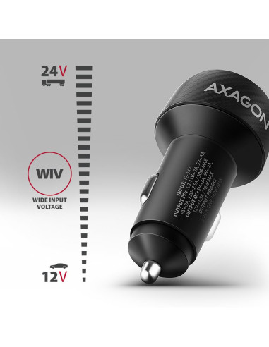 MOBILE CHARGER CAR USB 2PORT/48W PWC-PQ48 AXAGON