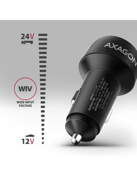 MOBILE CHARGER CAR USB 2PORT/48W PWC-PQ48 AXAGON