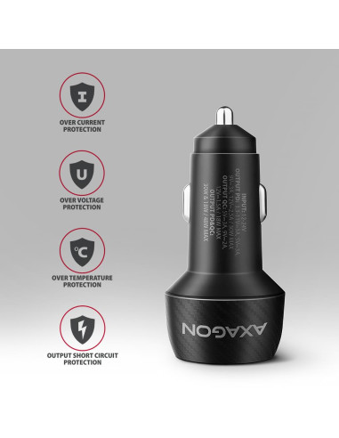 MOBILE CHARGER CAR USB 2PORT/48W PWC-PQ48 AXAGON