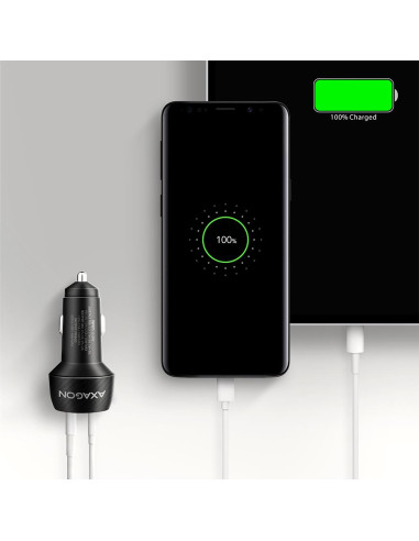 MOBILE CHARGER CAR USB 2PORT/48W PWC-PQ48 AXAGON
