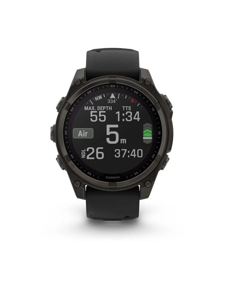 SMARTWATCH FENIX 8 SAPP. SOLAR/BLACK/GRAY 010-02906-11 GARMIN