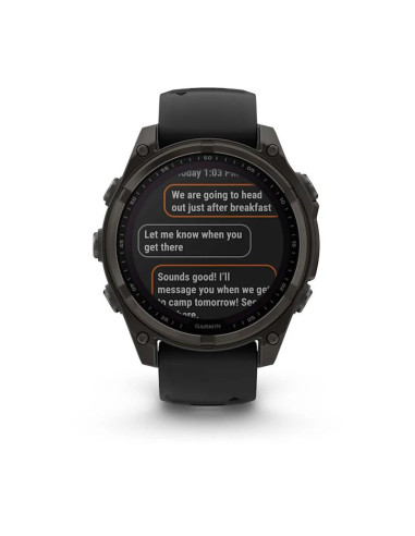 SMARTWATCH FENIX 8 SAPP. SOLAR/BLACK/GRAY 010-02906-11 GARMIN