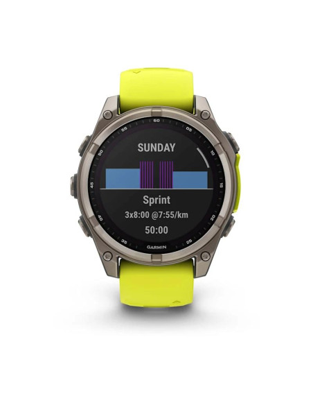 SMARTWATCH FENIX 8 SAPP. SOLAR/YELLOW 010-02906-21 GARMIN