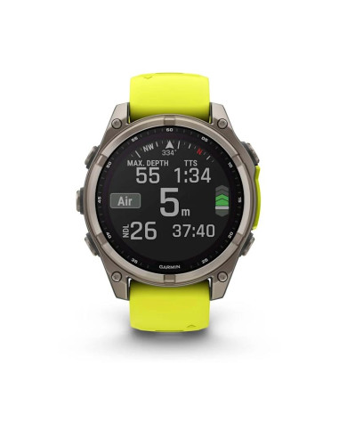 SMARTWATCH FENIX 8 SAPP. SOLAR/YELLOW 010-02906-21 GARMIN