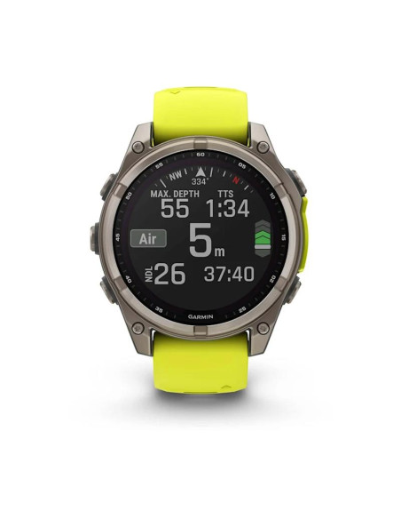 SMARTWATCH FENIX 8 SAPP. SOLAR/YELLOW 010-02906-21 GARMIN