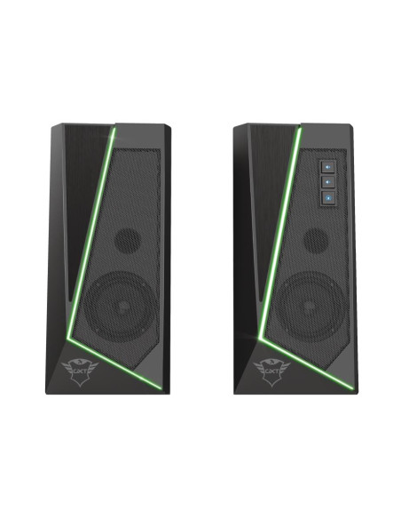 Speaker, TRUST, GXT 609 Zoxa RGB Illuminated Speaker Set, 1xUSB 2.0, Black, 24070
