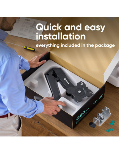 MONITOR ACC DESK MOUNT/13-32" BLACK G80-B ONKRON