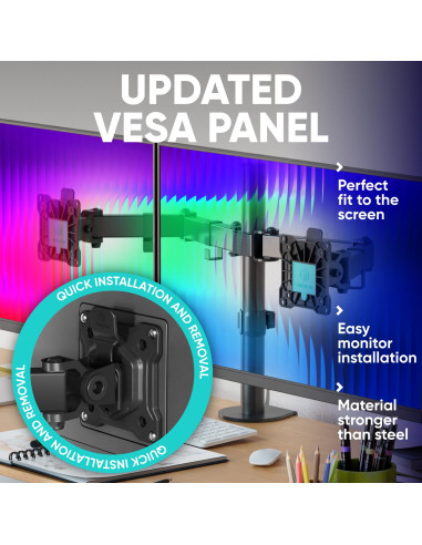 MONITOR ACC DESK MOUNT/13-32" BLACK D221E-B ONKRON