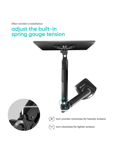 MONITOR ACC DESK MOUNT/13-34" BLACK G90-B ONKRON