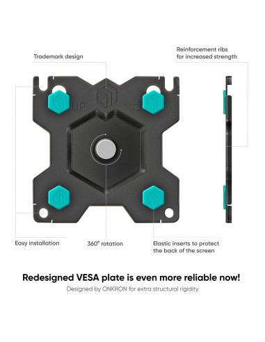 MONITOR ACC DESK MOUNT/13-34" BLACK G90-B ONKRON