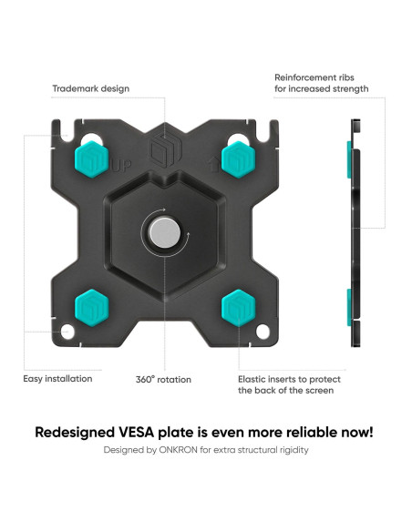 MONITOR ACC DESK MOUNT/13-34" BLACK G90-B ONKRON
