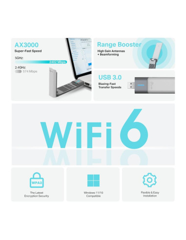 WRL ADAPTER 3000MBPS USB/ARCHER TX50UH TP-LINK