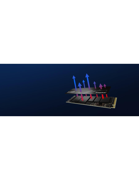 SSD, KINGSTON, KC3000, 512GB, M.2, NVMe, 3D TLC, Write speed 3900 MBytes/sec, Read speed 7000 MBytes/sec, TBW 400 TB, MTBF 1800