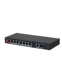 Switch, DAHUA, PFS3110-8ET1GT1GF-96, Desktop/pedestal, 8x10Base-T / 100Base-TX, 1x10Base-T / 100Base-TX / 1000Base-T, 2x1000Bas