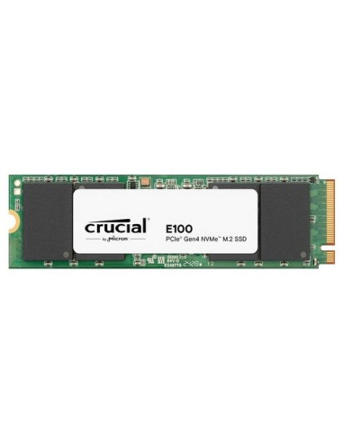 SSD, CRUCIAL, E100, 480GB, M.2, PCIe Gen4, NVMe, 3D NAND, Write speed 2500 MBytes/sec, Read speed 4500 MBytes/sec, CT480E100SSD