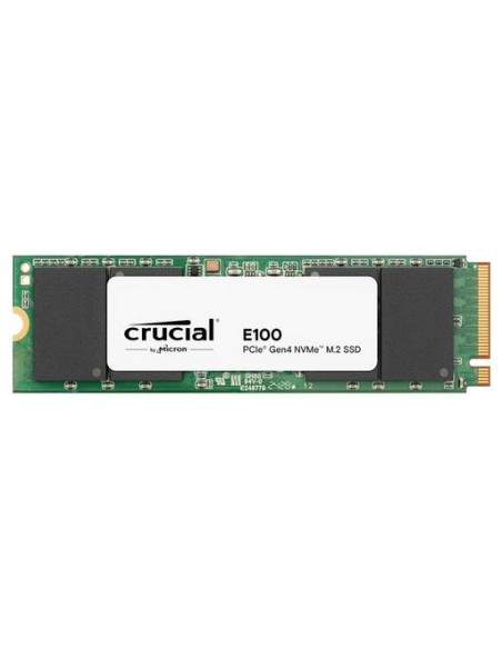 SSD, CRUCIAL, E100, 480GB, M.2, PCIe Gen4, NVMe, 3D NAND, Write speed 2500 MBytes/sec, Read speed 4500 MBytes/sec, CT480E100SSD