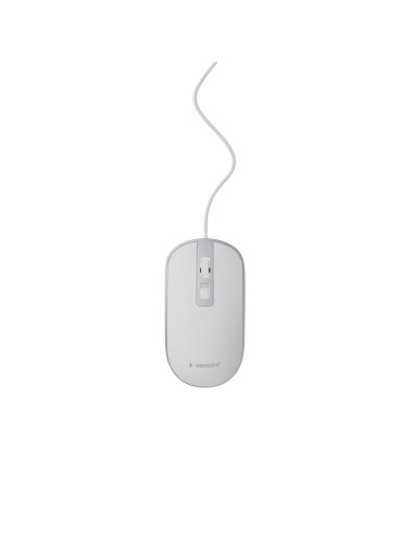MOUSE USB OPTICAL WHITE/SILVER/MUS-4B-06-WS GEMBIRD