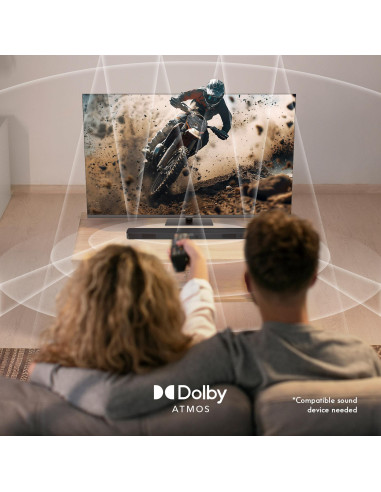 TV Set, THOMSON, 43 ", 4K Ultra HD, 3840 x 2160 pixels, Flat, 16:9, QLED Pro, 43QG7C04