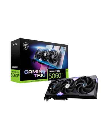 Graphics Card, MSI, NVIDIA, GeForce RTX 5060 Ti, 8 GB, GDDR7, 128 bit, PCI Express x16 5.0, Active, RTX5060TI8GGAMTRIOOC