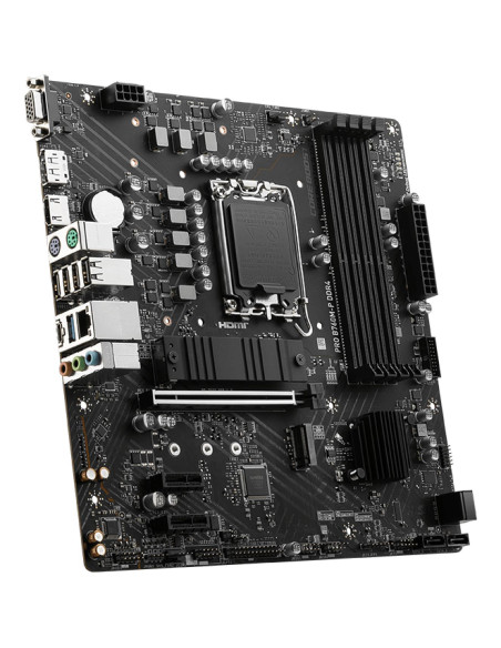 Mainboard, MSI, Intel B760 Express, LGA1700, Micro-ATX, Memory DDR4, Memory slots 4, 2xPCI-Express 1x, 1xPCI-Express 16x, 2xM.2