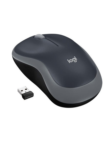 MOUSE USB OPTICAL WRL M185/SWIFT GREY 910-002235 LOGITECH