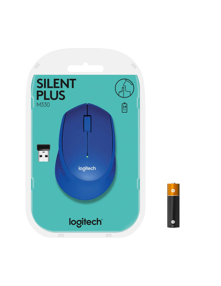 MOUSE USB OPTICAL WRL M330/SILENT BL 910-004910 LOGITECH