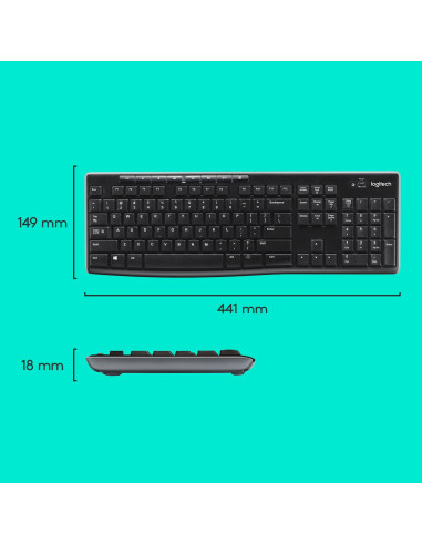 KEYBOARD WRL COMBO MK270 ENG/DESKTOP 920-004508 LOGITECH