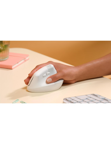 MOUSE USB OPTICAL WRL VERTICAL/WHITE RIGH 910-006475 LOGITECH