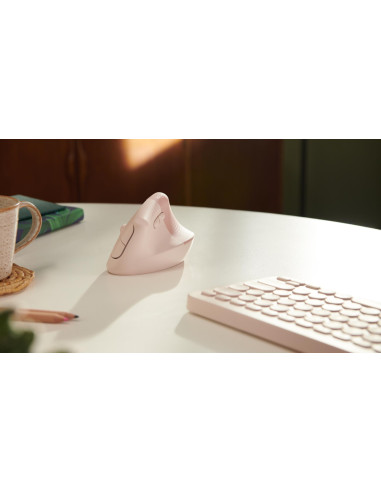 MOUSE USB OPTICAL WRL VERTICAL/PINK 910-006478 LOGITECH