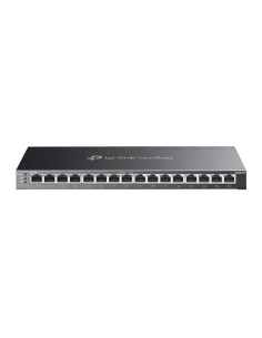 Switch, TP-LINK, Omada, TL-SG2016P, 16x10Base-T / 100Base-TX / 1000Base-T, PoE+ ports 8, 120 Watts, TL-SG2016P