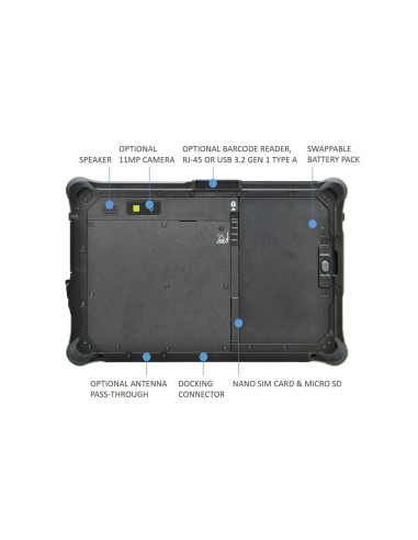 TABLET R8AA1 CI5-1230U 8"/8/128GB R8H1P1DEBBLX DURABOOK