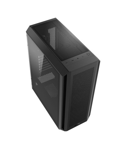 Case, ADATA, VALOR AIR PLUS MID, MidiTower, Case product features Transparent panel, ATX, MicroATX, MiniITX, Colour Black, VALO