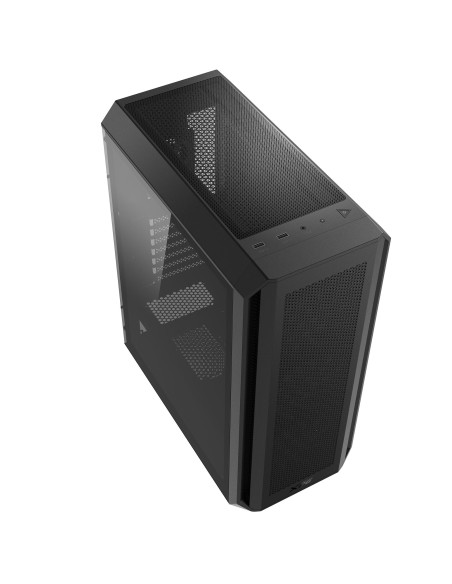 Case, ADATA, VALOR AIR PLUS MID, MidiTower, Case product features Transparent panel, ATX, MicroATX, MiniITX, Colour Black, VALO