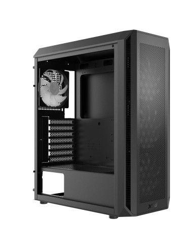 Case, ADATA, VALOR AIR PLUS MID, MidiTower, Case product features Transparent panel, ATX, MicroATX, MiniITX, Colour Black, VALO