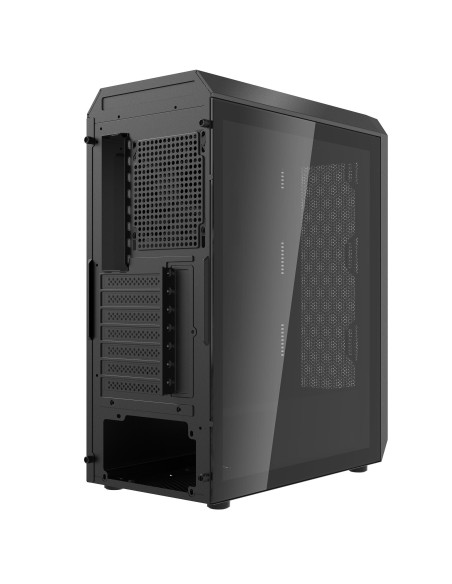 Case, ADATA, VALOR AIR PLUS MID, MidiTower, Case product features Transparent panel, ATX, MicroATX, MiniITX, Colour Black, VALO
