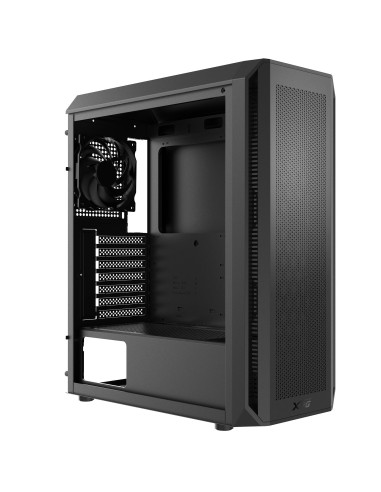 Case, ADATA, VALOR AIR PLUS MID, MidiTower, Case product features Transparent panel, ATX, MicroATX, MiniITX, Colour Black, VALO