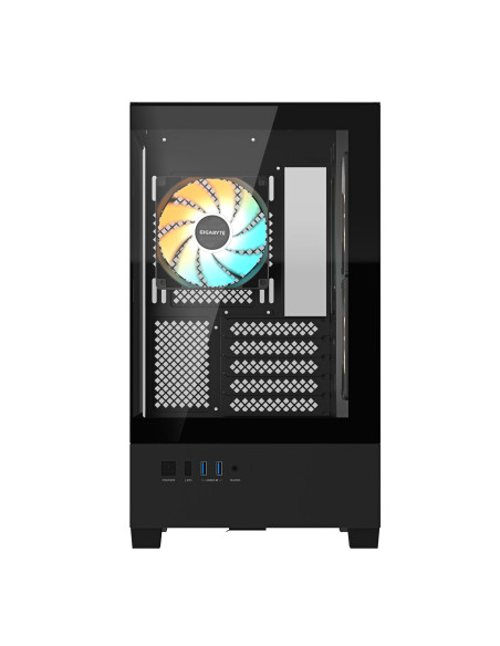 Case, GIGABYTE, C201 PANORAMIC, MidiTower, Case product features Rackmountable/Removeable HDD basket/Transparent panel, Not inc