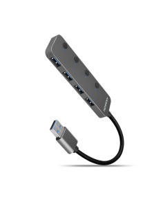 I/O USB HUB SWITCH 4PORT/0.2M HUE-MSA AXAGON