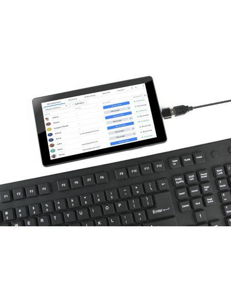 KEYBOARD FLEXIBLE USB ENG/BLACK KB-109F-B GEMBIRD