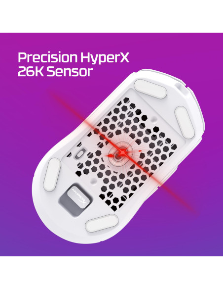 MOUSE USB OPTICAL WRL/PULSEFIRE HASTE 2 WHITE HYPERX