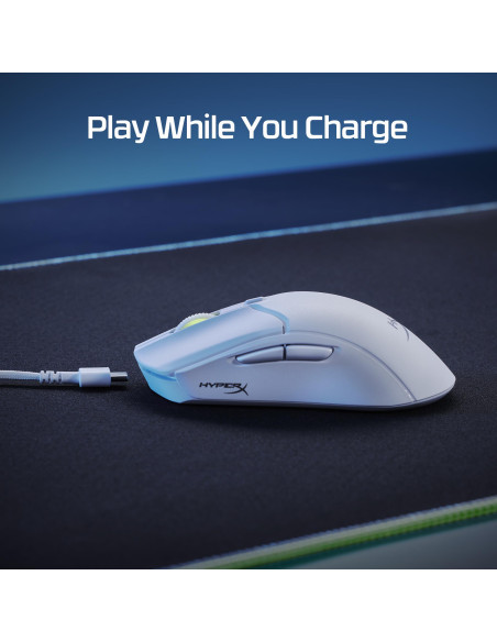 MOUSE USB OPTICAL WRL/PULSEFIRE HASTE 2 WHITE HYPERX