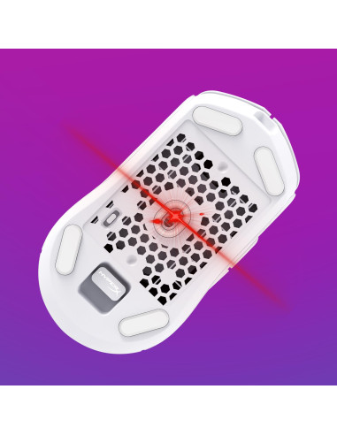 MOUSE USB OPTICAL WRL/PULSEFIRE HASTE 2 WHITE HYPERX