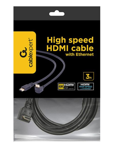 CABLE HDMI-HDMI 3M V2.0 90DEG./CC-HDMI490-10 GEMBIRD