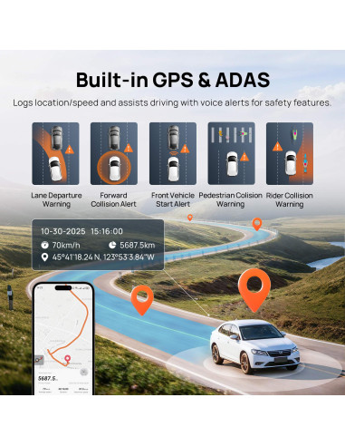 DASHCAM 4K SET/A810S-2 70MAI