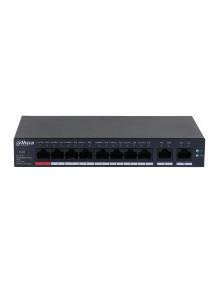 Switch, DAHUA, CS4010-8GT-110, Type L2, Desktop/pedestal, 8x10Base-T / 100Base-TX / 1000Base-T, PoE ports 8, DH-CS4010-8GT-110