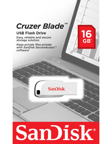 MEMORY DRIVE FLASH USB2 16GB/SDCZ50C-016G-B35W SANDISK