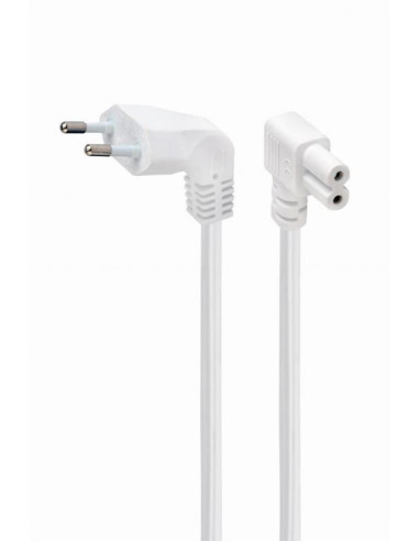 CABLE POWER EU 2.5M ANGLED/PC-184L-VDE-2.5M-W GEMBIRD