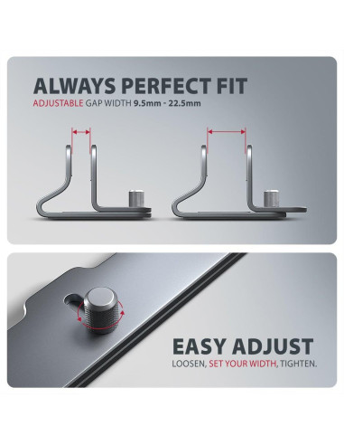 NB ACC STAND 10"-17.3"/VERT. ALUMINUM STND-VG AXAGON