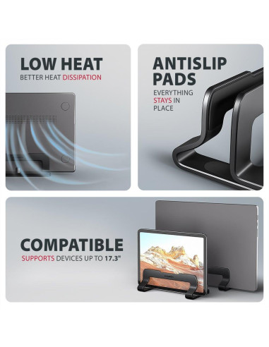 NB ACC STAND 10"-17.3"/VERT. ALUMINUM STND-VB AXAGON