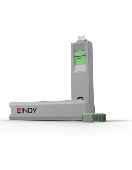 USB PORT TYPE-C BLOCKER 4PACK/GREEN 40426 LINDY